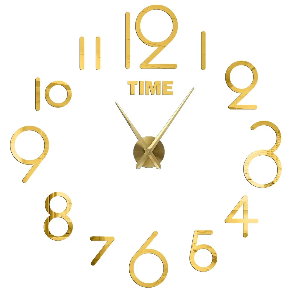 Large 3D Wall Clock Luminous Classic Wall Clocks DIY Digital Clock Wall Watches Stickers Silent Clock for Home Living Room Table Peaceful Pleasures Health and Wellness