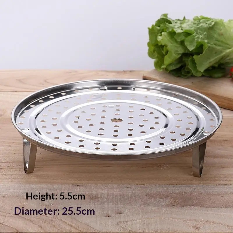 Stainless Steel Steamer Rack with Detachable Legs | Multi-Size
