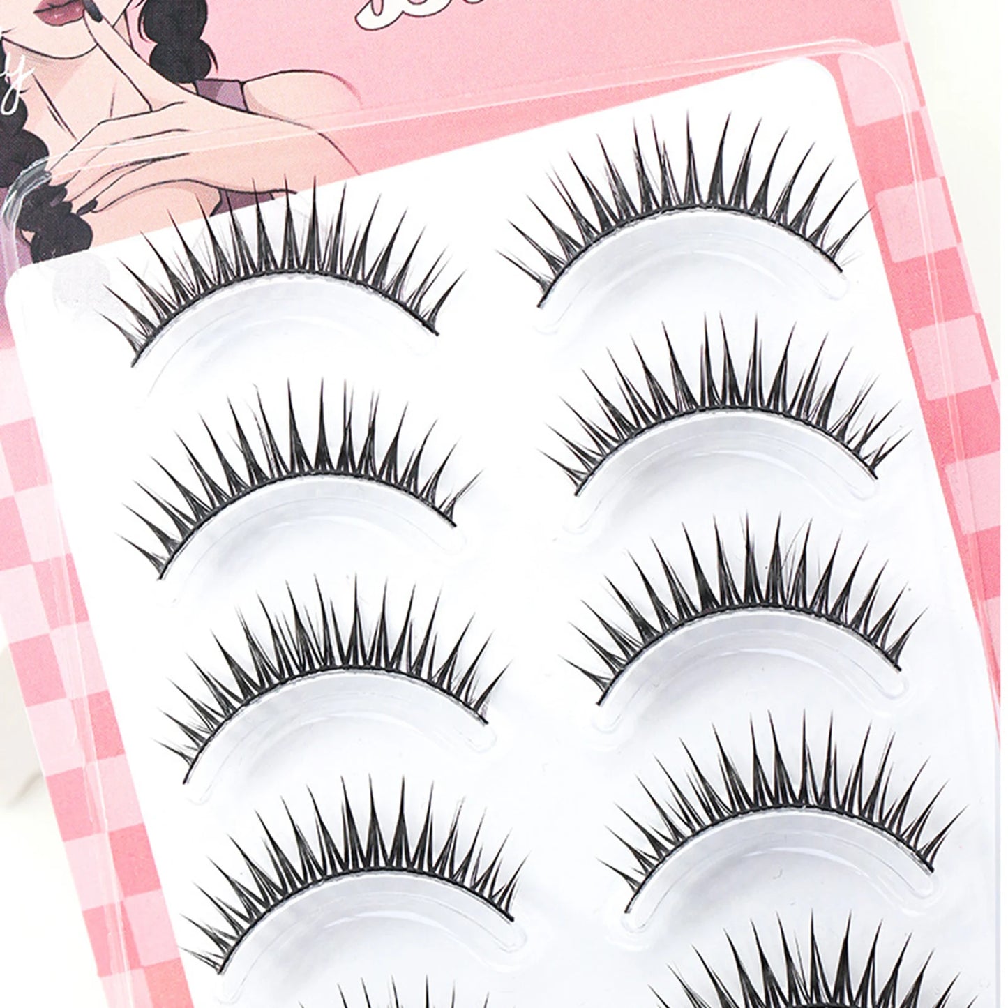 Korean Idol DIY False Eyelashes – Natural Wispy Cluster Lashes 5pk