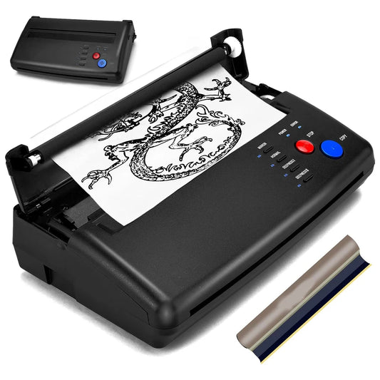 Tattoo Transfer Stencil Machine with Kit Copier Printer Tattoo Transfer Stencil Paper Tattoo Stencil Printer Machine for Tattoo Peaceful Pleasures Health and Wellness