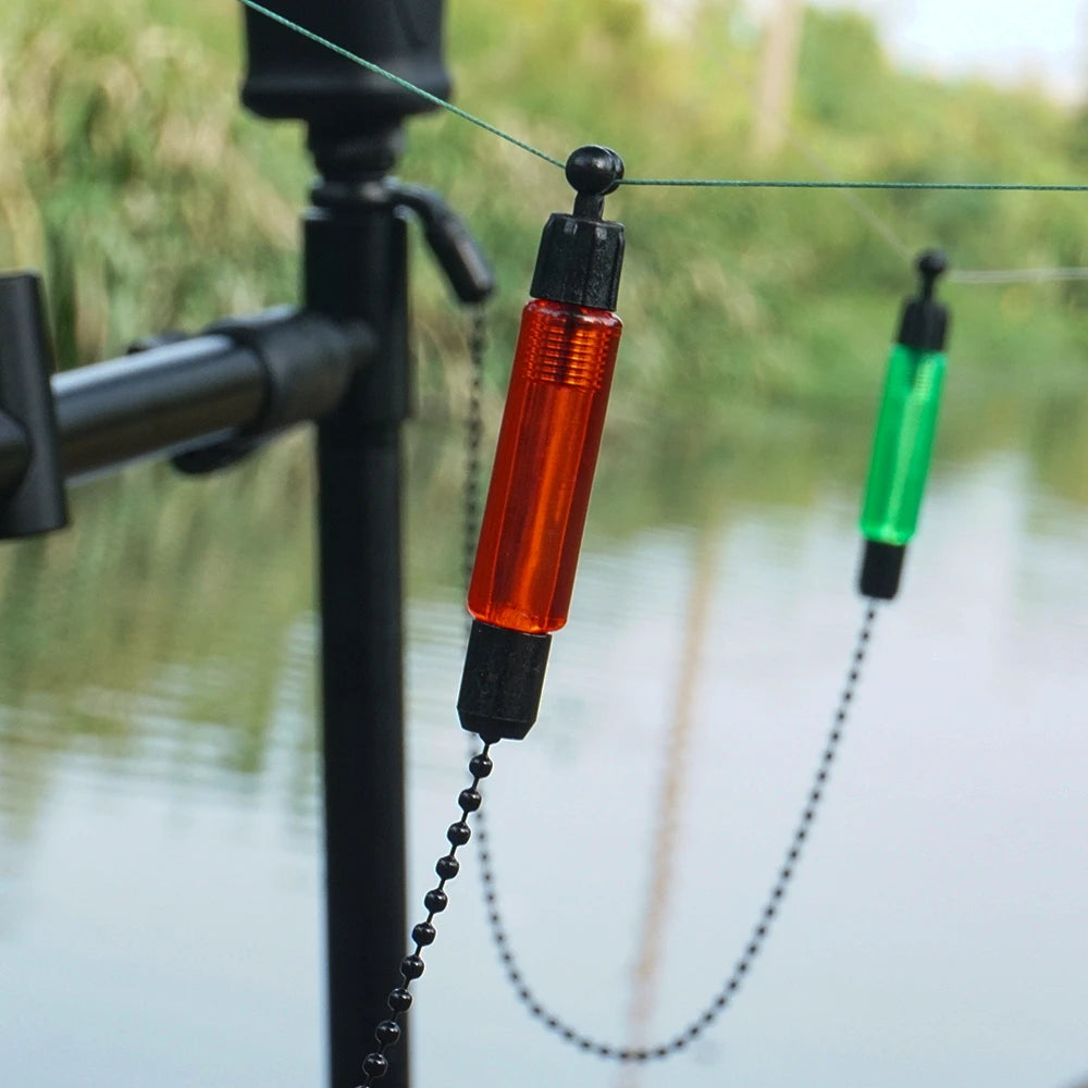 Durable Carp Fishing Swinger Hanger, Soft Chain Swing Device with Bite Alarm Connector, Angling Tackle Accessories Peaceful Pleasures Health and Wellness
