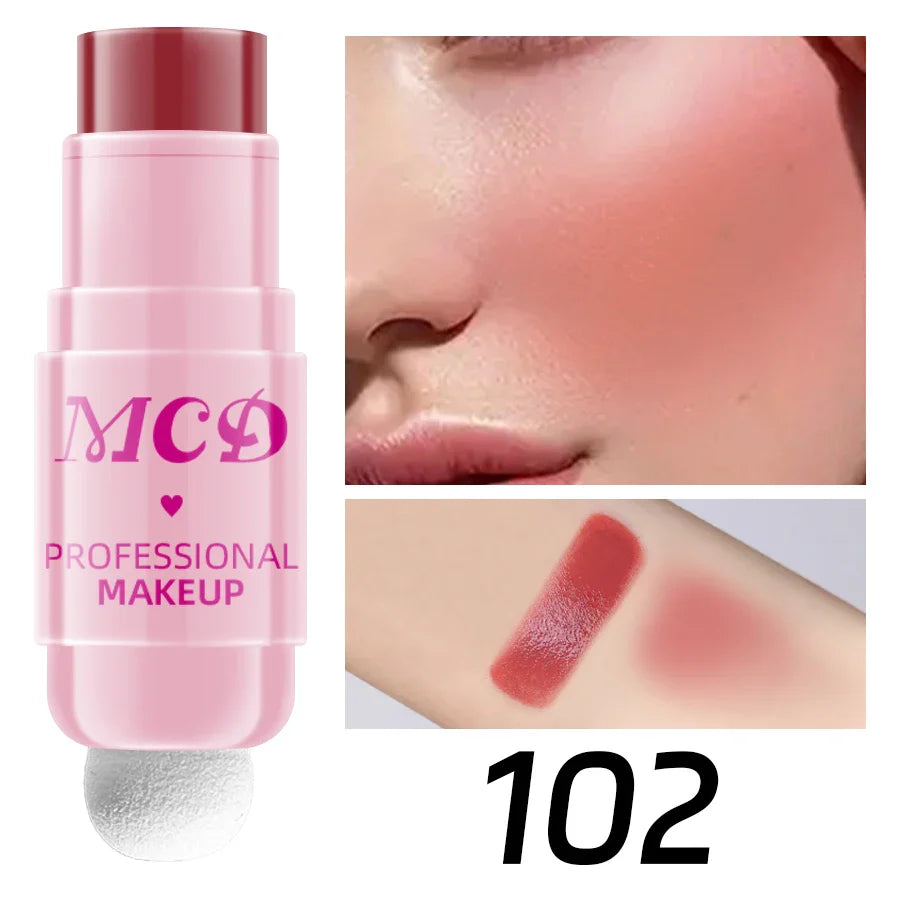 MCD 6-Color Jelly Blush Stick – Lip & Cheek Tint Matte Finish