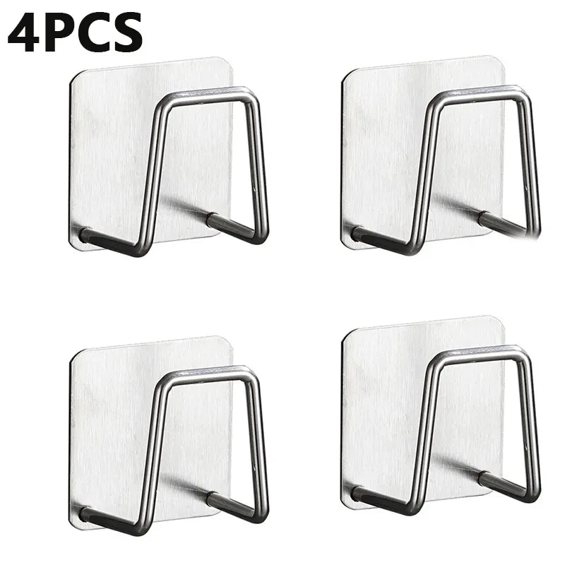 Stainless Steel Self-Adhesive Sponge Holder | Kitchen & Bathroom