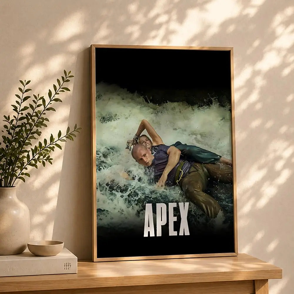Movie-Apex HD Self-Adhesive Waterproof Poster | Wall Art Decor Wall Art Poster Peaceful Pleasures Health and Wellness White5 15X20cmNoframe