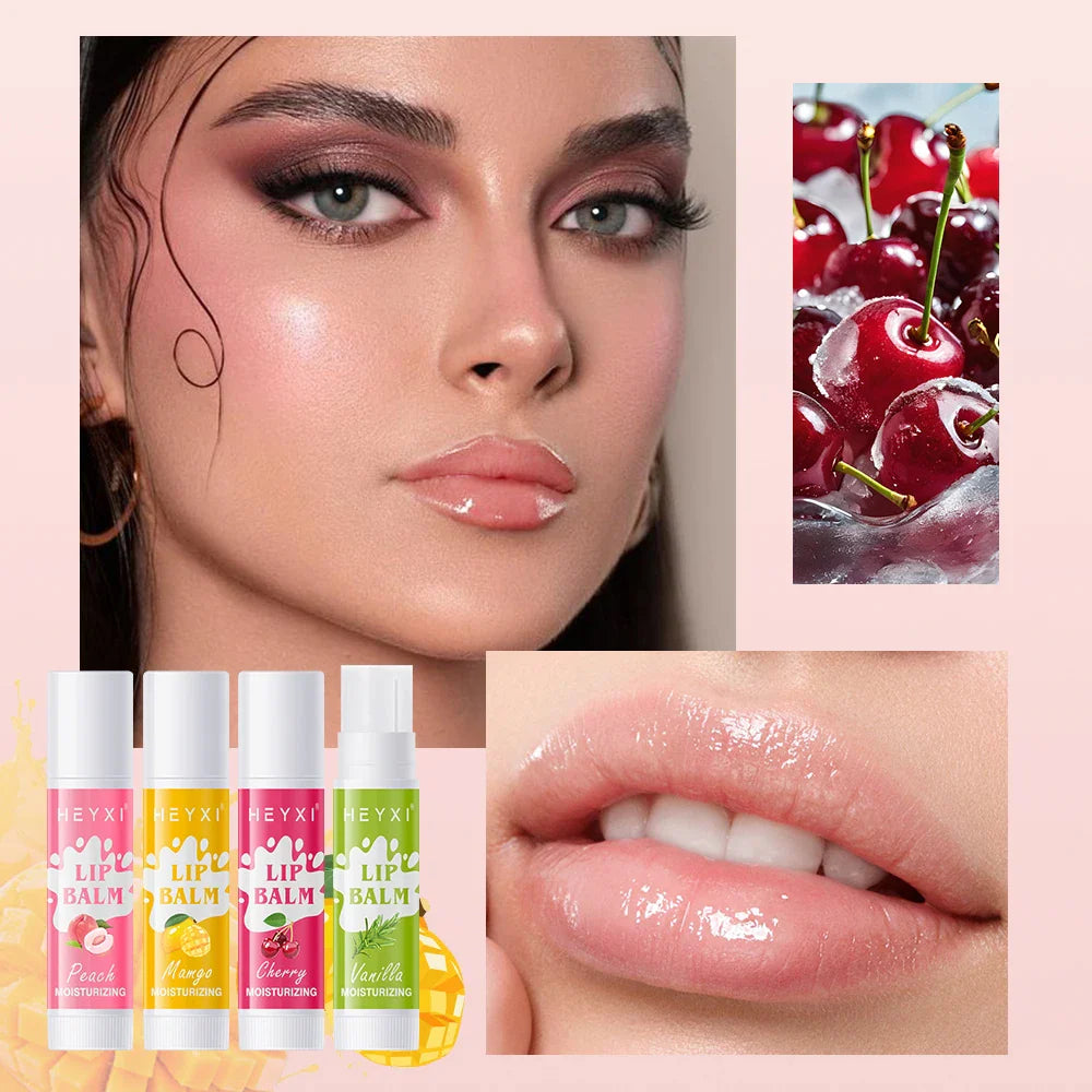12-Piece Fruity Lip Balm Gift Set – 24Hr Moisturizing Lip Care