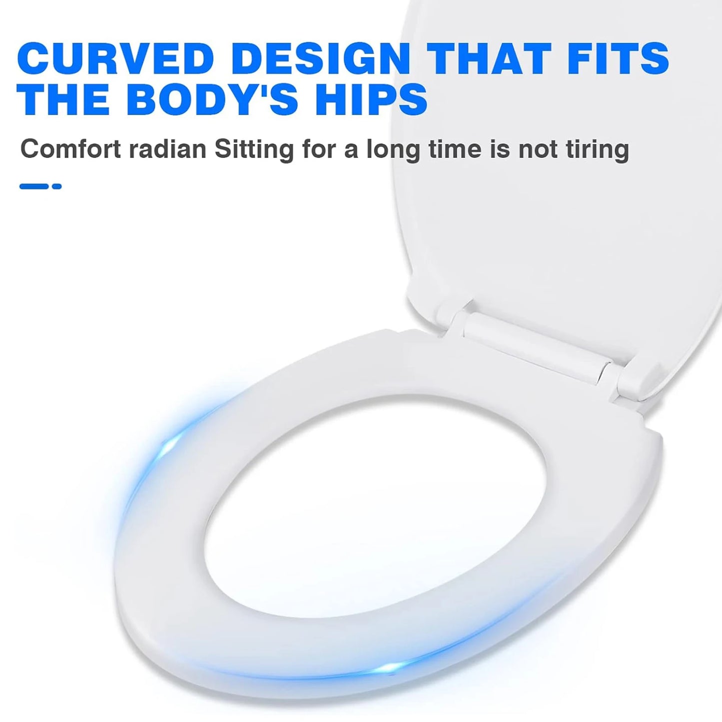 O-Shaped Toilet Seat Slow Close Quiet Lid Thickened Durable for Both Adults Children Universal Bathroom Accessories Peaceful Pleasures Health and Wellness