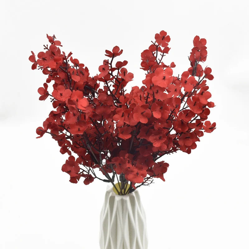 Silk Artificial Plum Blossom Bouquet | Wedding & Home Decor