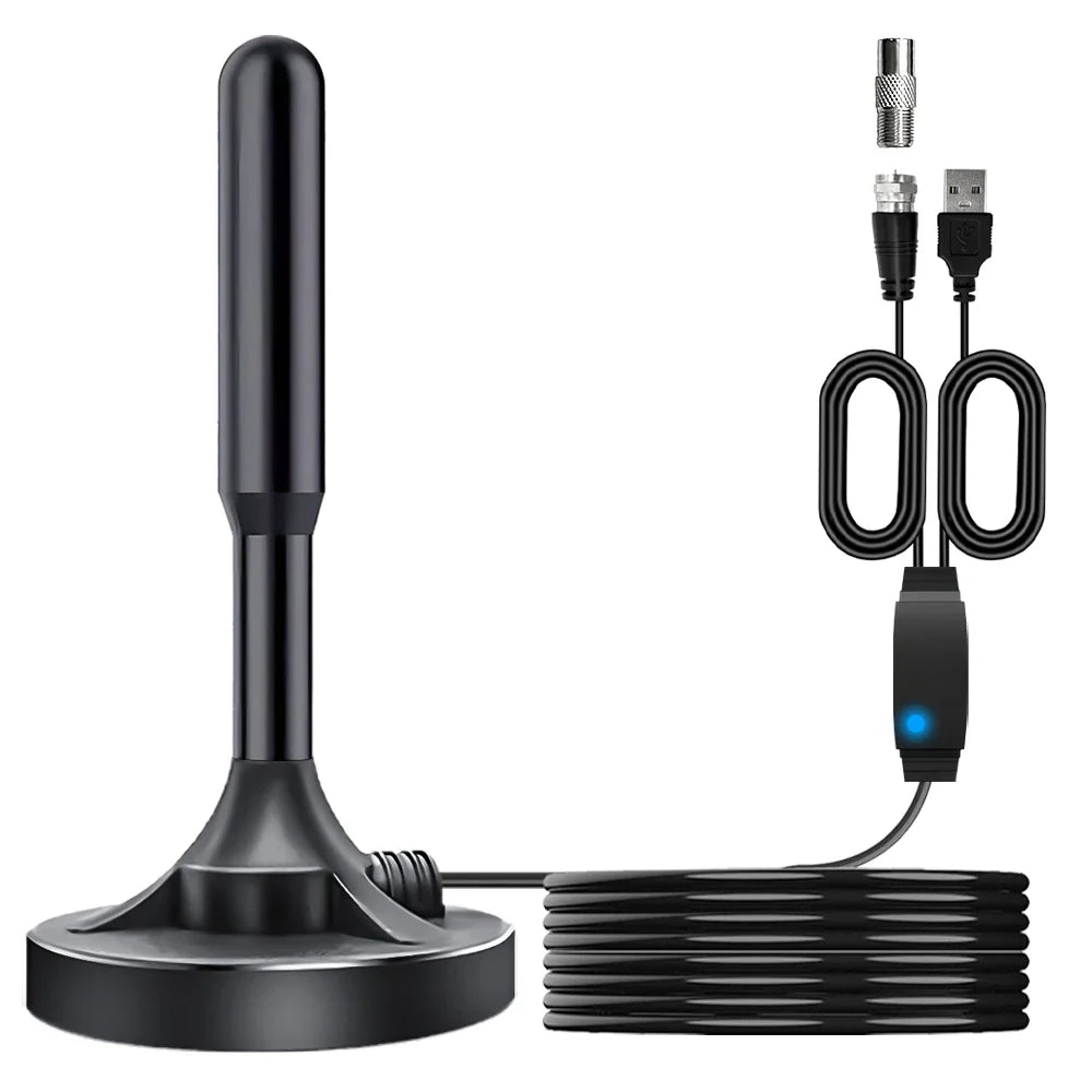 DVB-T2 Indoor Digital TV Antenna 4K | 5m Cable & Amplifier