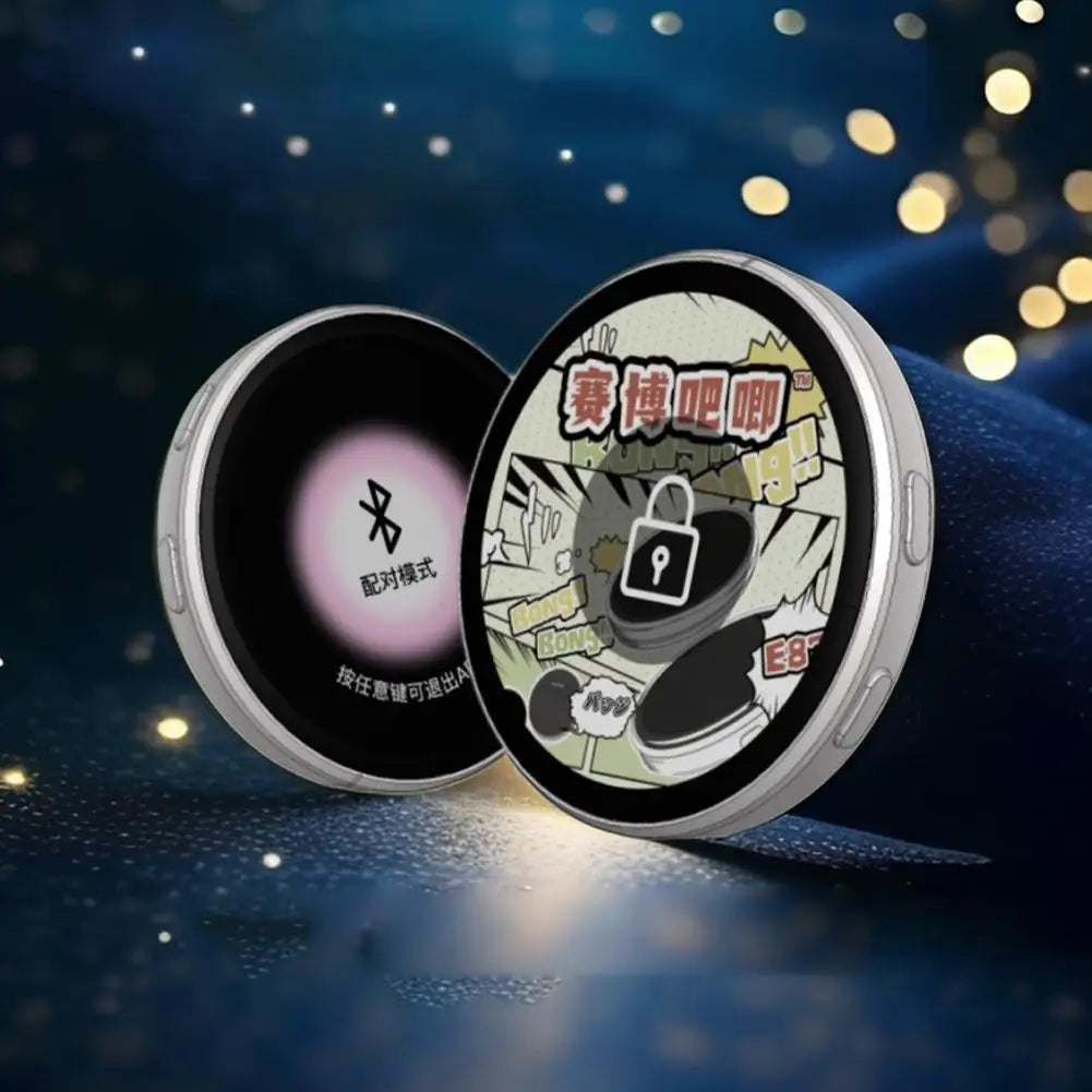 Cyberbaji 1.7" HD Bluetooth LED Display Badge | Touch Screen