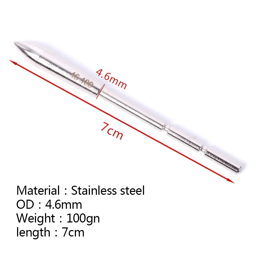 ID 3 2 Arrowheads 80 100 120 Grain Stainless Steel Arrow Point Tip