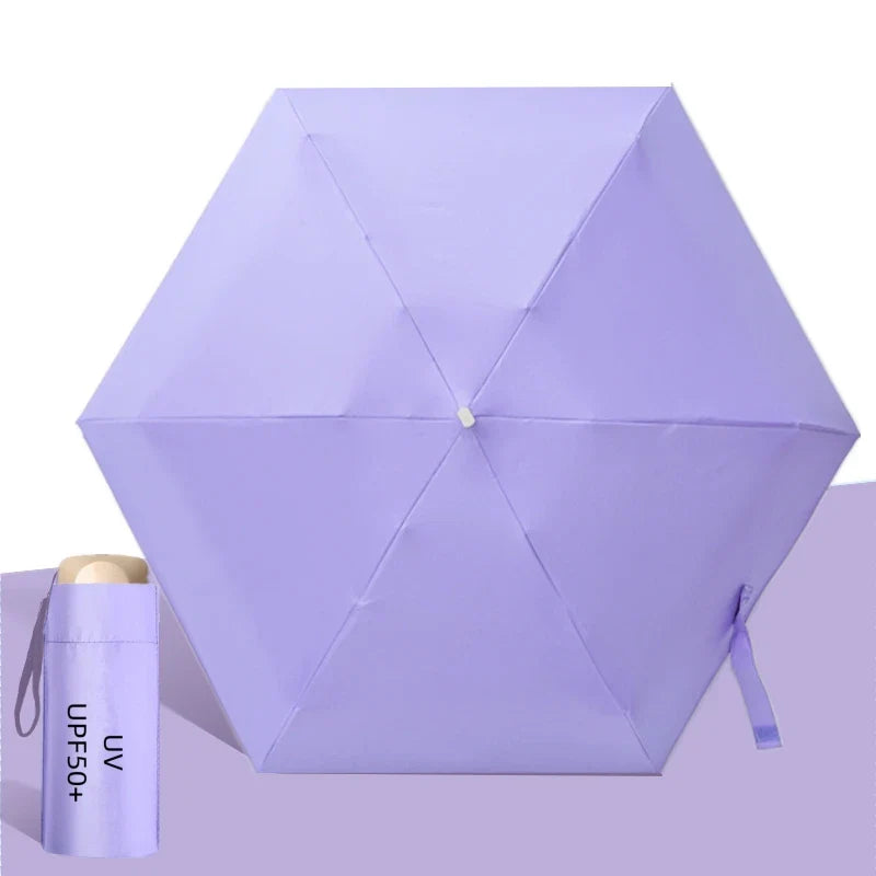 UPF 50+ Mini Pocket Parasol – UV Folding Travel Umbrella