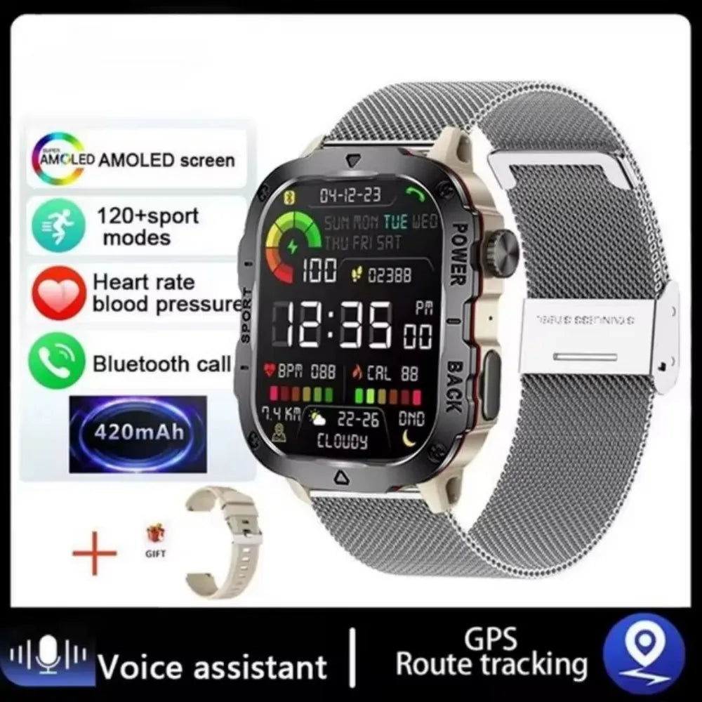 COTAUL Military Smart Watch | Bluetooth Call, GPS, Fitness