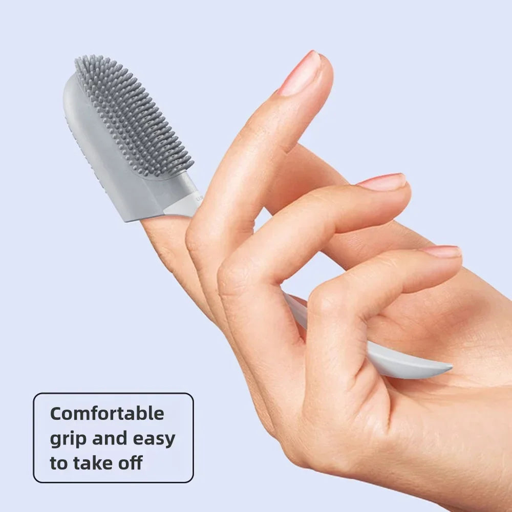 Dog Toothbrush, Cleaning Finger Toothbrush for Dogs, Food Grade Silicone Dog Finger Toothbrush for Dogs & Cats Dental Care ﻿ Peaceful Pleasures Health and Wellness