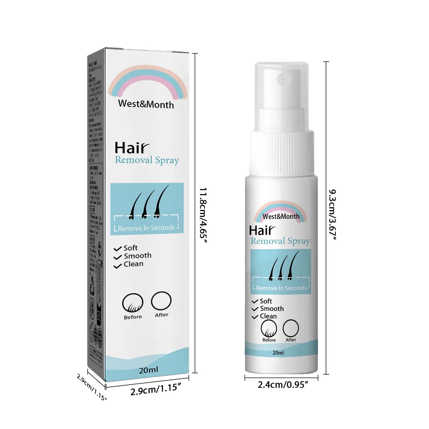 Natural Painless Hair Removal Spray – Body & Armpit Depilatory