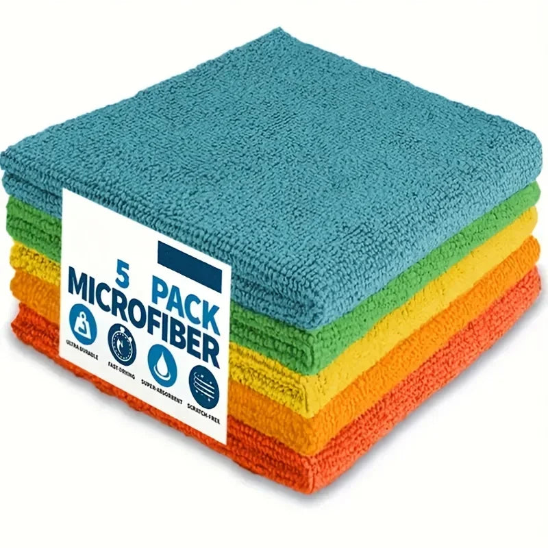 Microfiber Cleaning Cloths – Absorbent Kitchen & Bathroom Rags