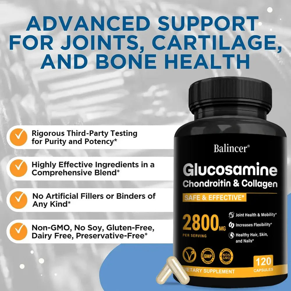 Glucosamine Chondroitin Joint Support Capsules for Wellness Peaceful Pleasures Health and Wellness
