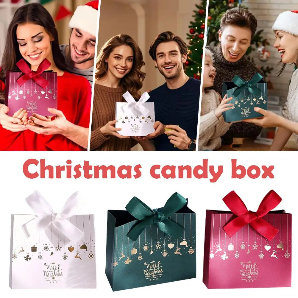 10-Piece Christmas Gift Box Set – Santa Reindeer Candy Boxes