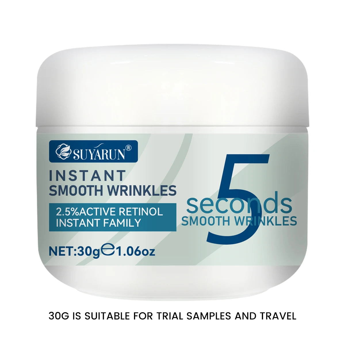 SUYARUN SUYARUN 5-Second Anti-Wrinkle Cream with Collagen & Hyaluronic Acid Anti-Aging Face Firming Moisturizer for All Type. Peaceful Pleasures Health and Wellness 30g