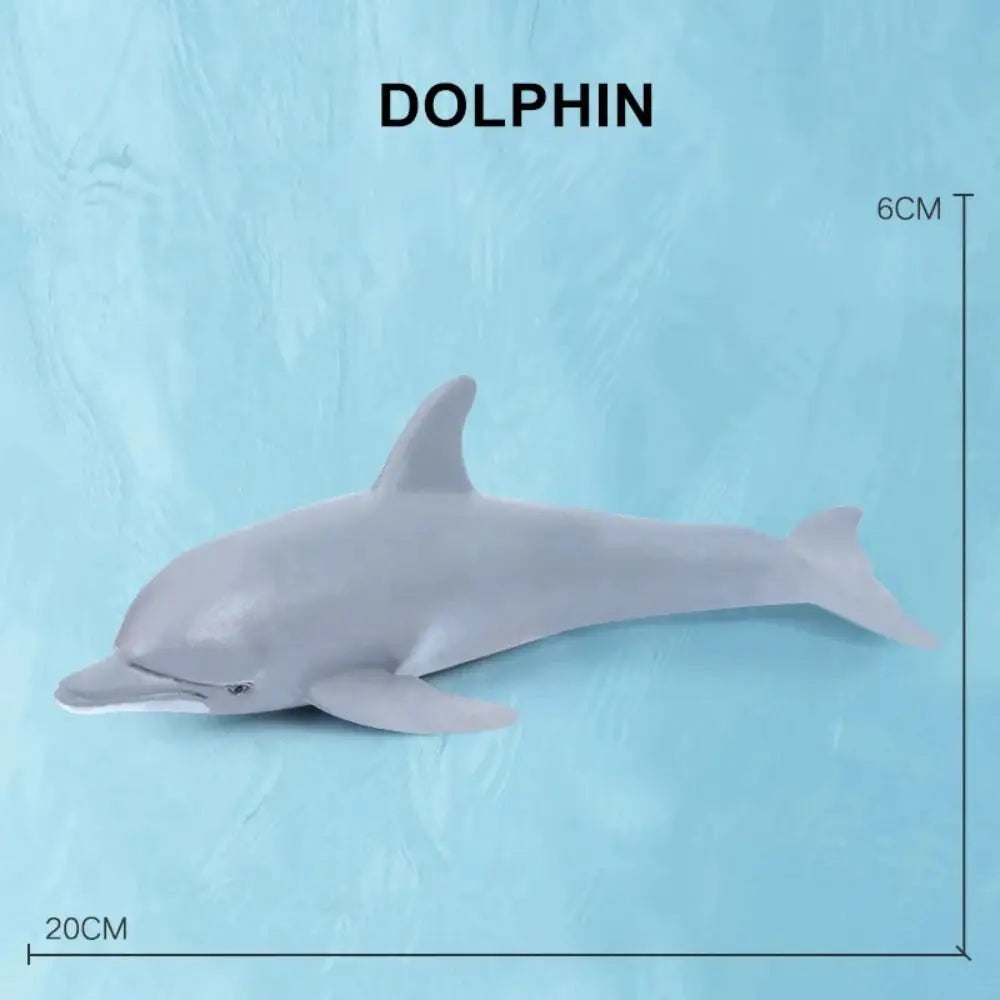 PVC Ocean Animal Figurines – Shark & Whale Sea Life Toys