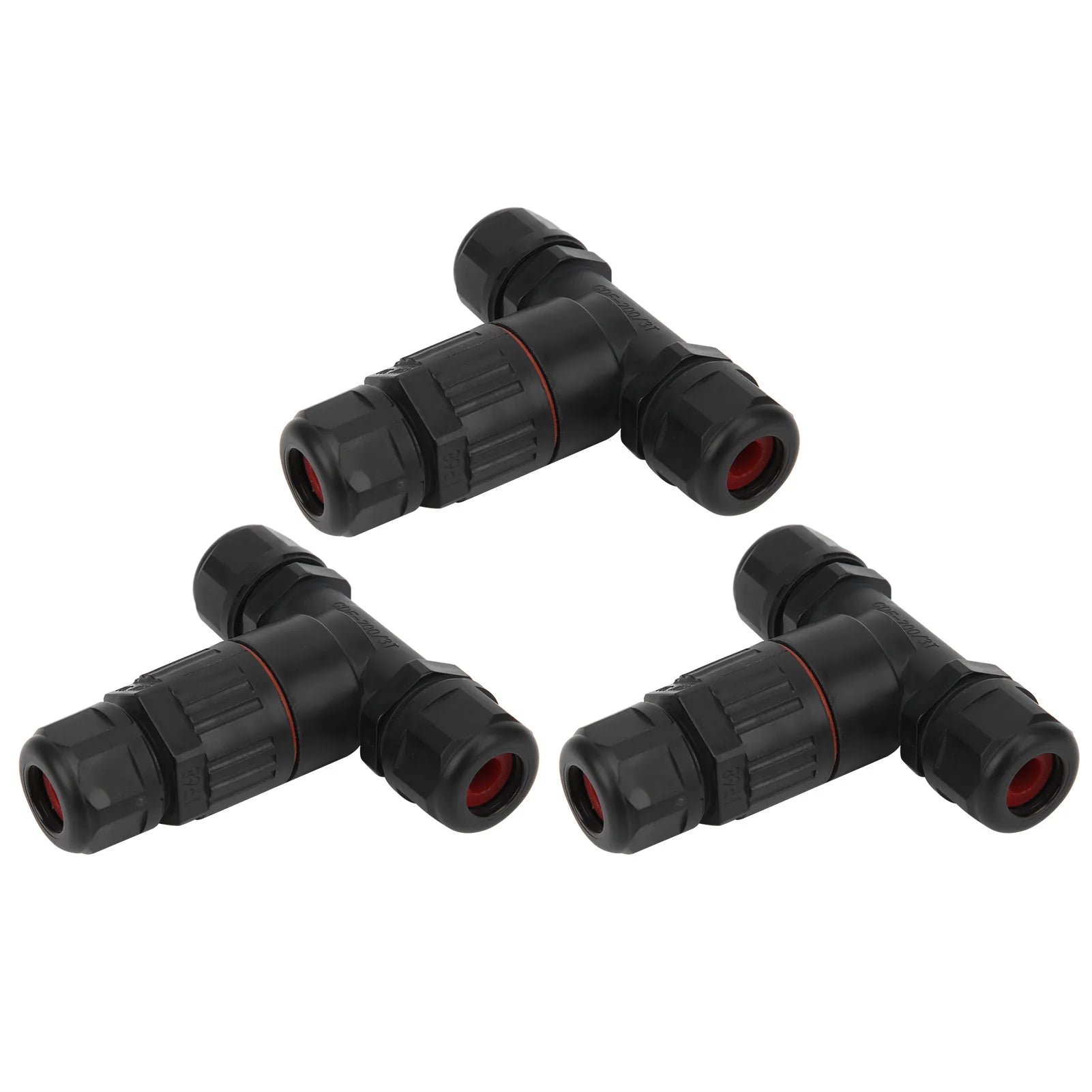 IP68 Waterproof Connector Electrical Cable 3 Way T Shape Outdoor Industrial Accessories 3 Way Waterproof Connector Peaceful Pleasures Health and Wellness