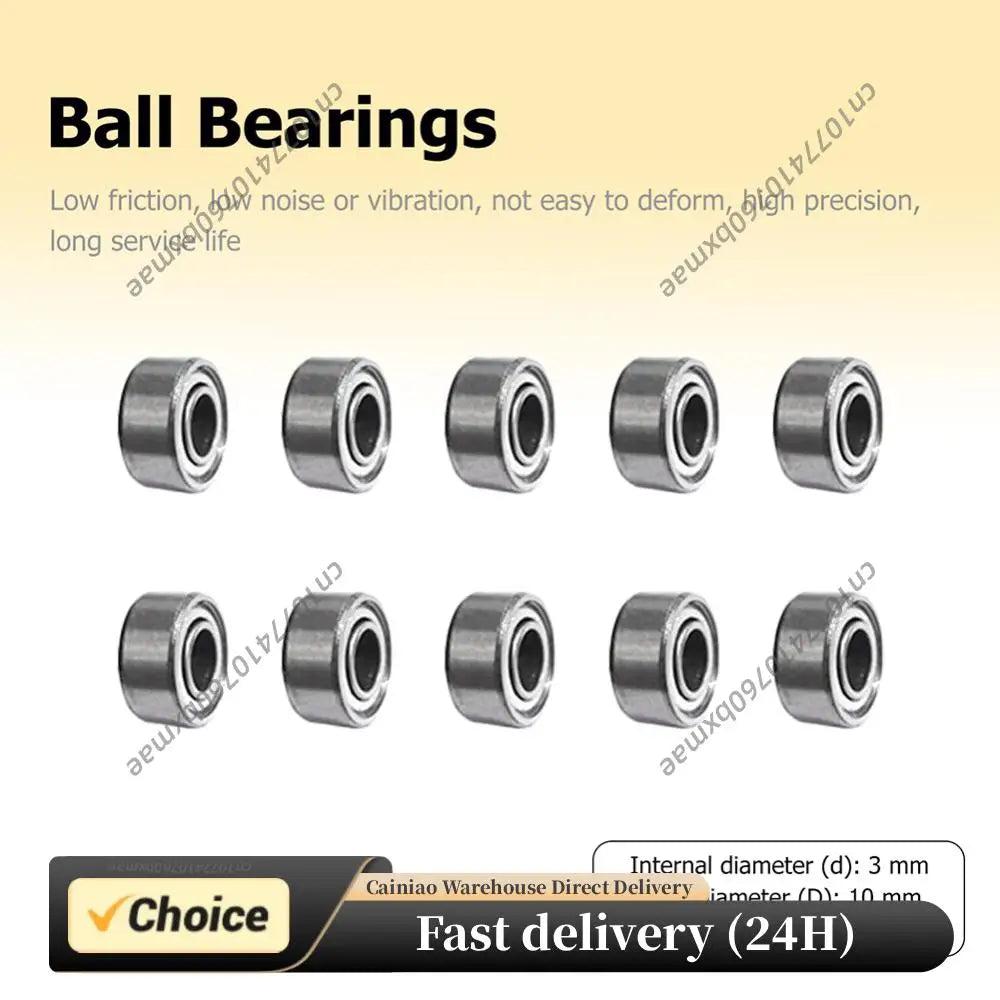 10pcs Roller Skate Bearings 3x10x4mm 623zz Roller Skate Wheel Bearings Carbon Steel Silent Ball Bearing Deep Groove for Scooter Peaceful Pleasures Health and Wellness