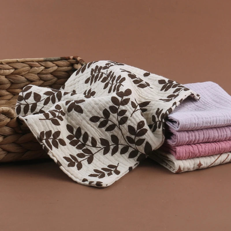 5-Pack Soft Cotton Baby Washcloths | Gauze Face Cloths for Newborns