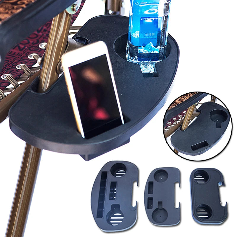 Beach Chair Tray Folding Leisure Chair Cup Holder For Garden Sun Lounger Recliner Camping Picnic Outdoor Beach Garden Fishing Peaceful Pleasures Health and Wellness