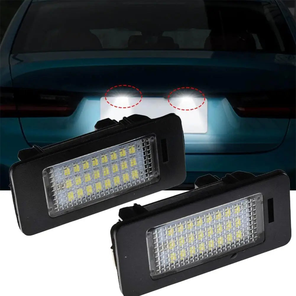 BMW LED License Plate Lights E39 E60 E90 E70 – No Error (2pcs)