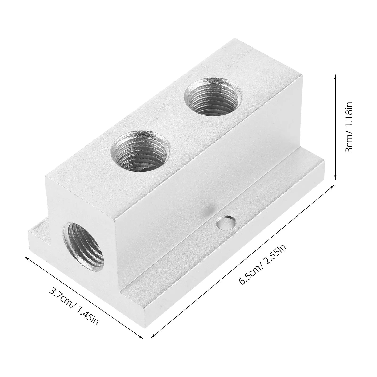 T-Shaped Air Distribution Manifold Multi-Channel Compact Design Easy Installation Pneumatic Flow Dividing Manifold Gas Splitter Peaceful Pleasures Health and Wellness