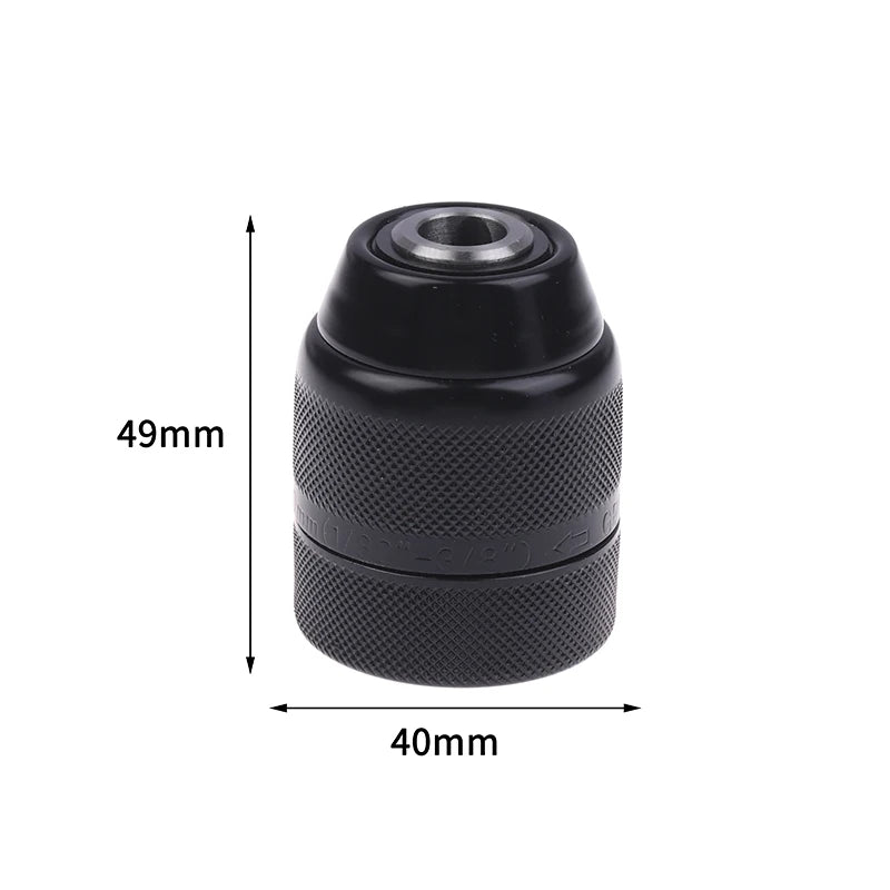 1pc Keyless Metal Ratchet Drill Chuck Self-Locking Chuck 10mm 13mm Quick Change Conversion For Drill Bit Taps Socket Screwdriver Peaceful Pleasures Health and Wellness A1