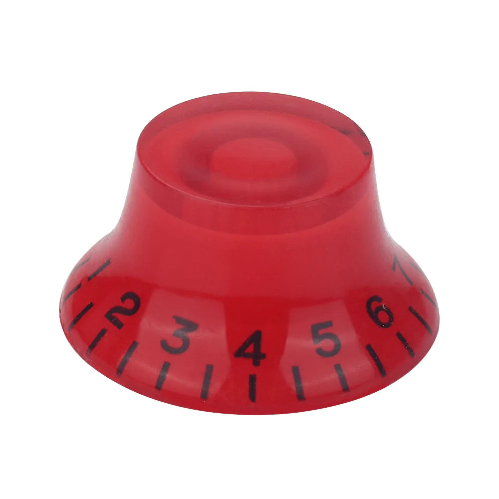 Hat Transparent Volume Tone Control Knob Electric Guitar Dia Hole