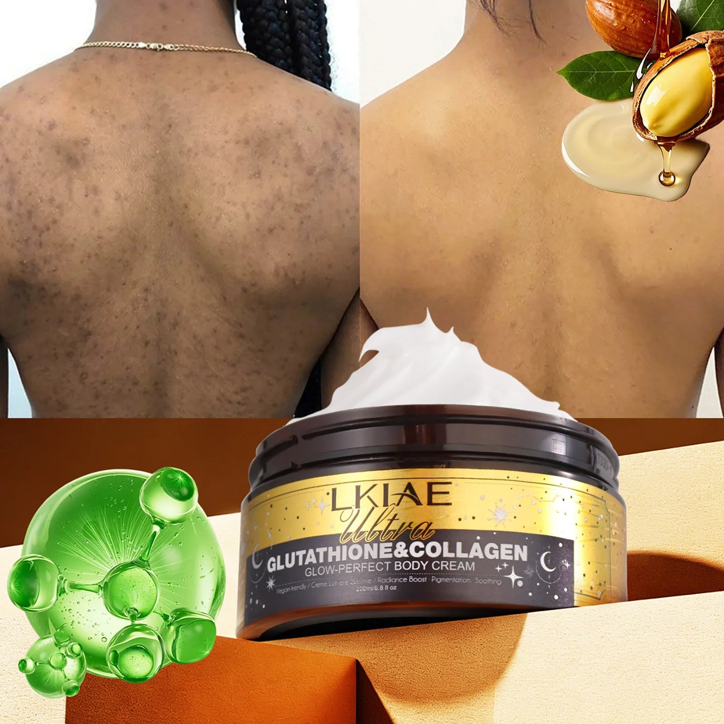 AILKE Glutathione Collagen Brightening Body Cream 200ml