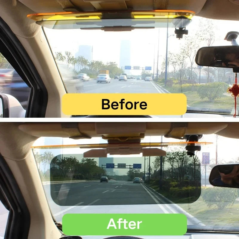 HD Car Sun Visor Extender – Day & Night Anti-Glare UV Shield
