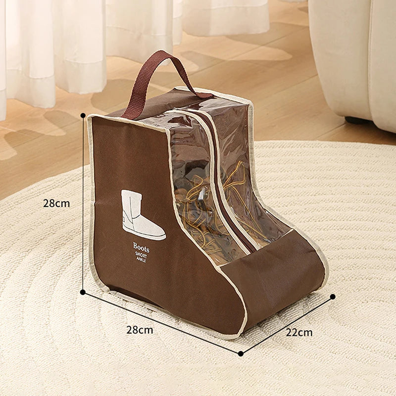 Dustproof Shoe Storage Bag – Boot & Travel Shoe Organizer Shoe Storage Bag Peaceful Pleasures Health and Wellness Brown M