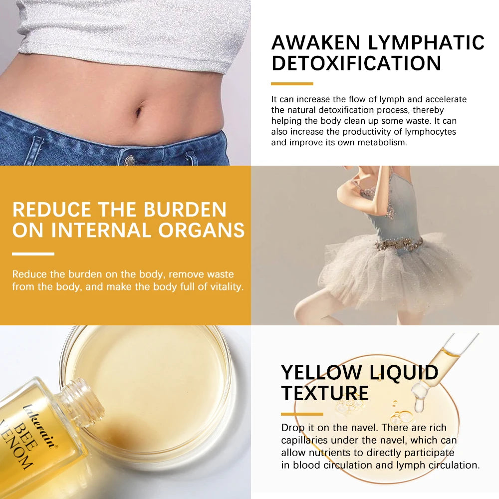 Lose Weight Bee Venom Oil Advanced Bee Venom Serum for All Skin Types Bee Venom Firming Oil Bee Venom Lymphatic Drainage Oil Peaceful Pleasures Health and Wellness