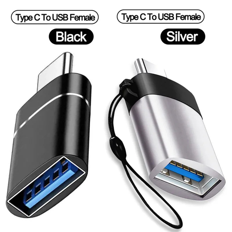 1-8PCS Type C To USB 3.0 OTG Adapter USB C Male To USB Female Converter For Laptop Macbook Samsung Xiaomi USB C OTG Connector Peaceful Pleasures Health and Wellness 2pcs set C