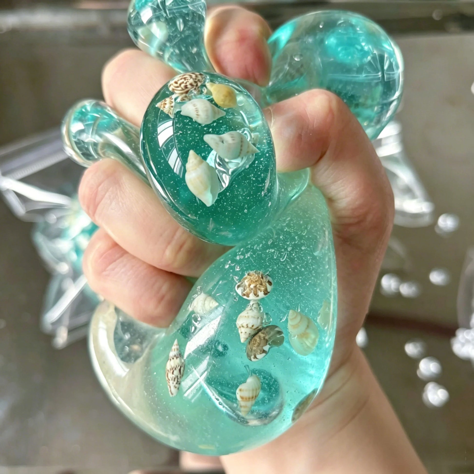 Adult Squishy Ocean Stress Balls Autism Sensory Toys For Stress And Anxiety Relief Maltose Water Ball Fidget Toys Bulk Gift Peaceful Pleasures Health and Wellness