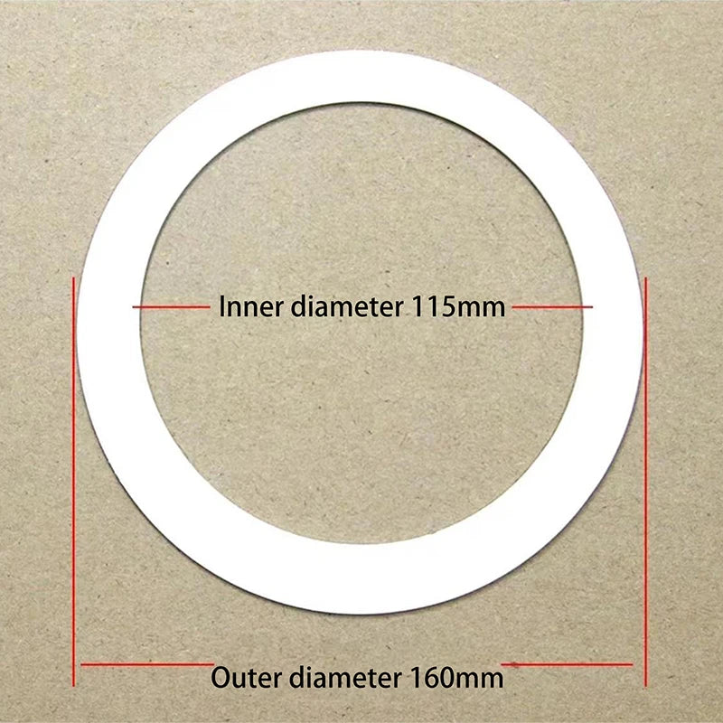 LED Spotlight Downlight O Rings White Lampshade Ring Adapter Concealed Spacers Shims Washer Light Stand Extension Gasket Peaceful Pleasures Health and Wellness A10