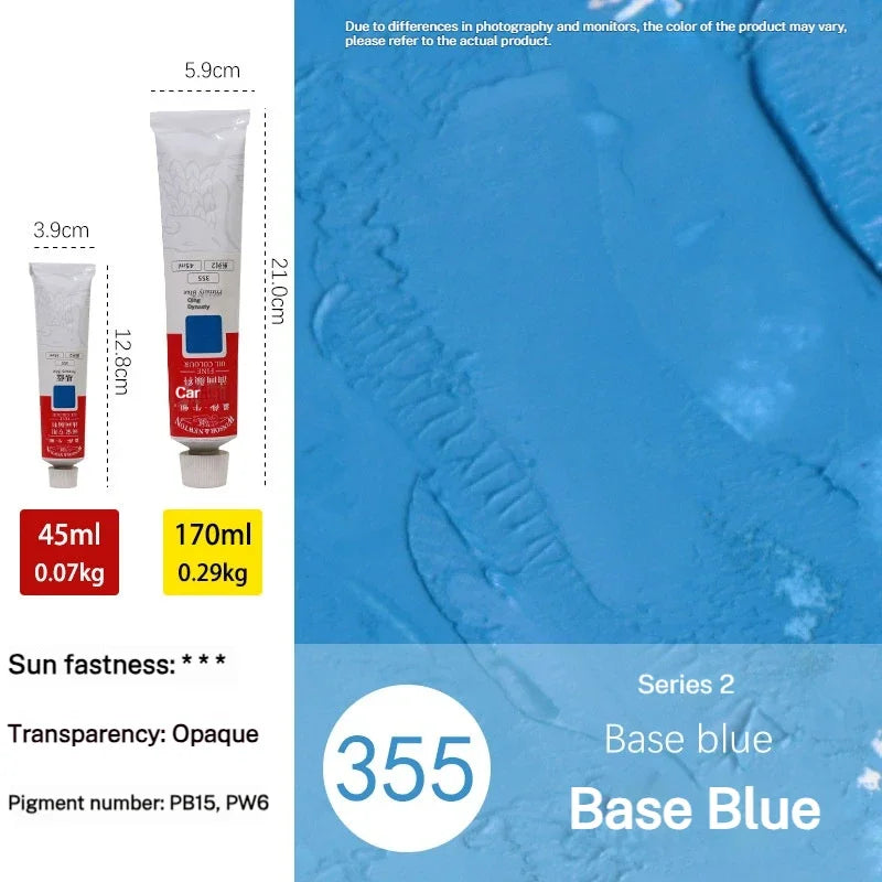 Bview Art Oil Painting Pigment Tube Acrylic Paint Artist Drawing