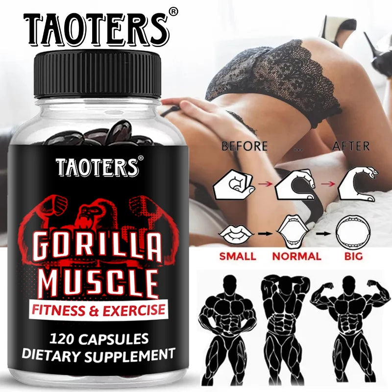Gorilla Muscle Capsules | Horny Goat Weed, Ginseng & Maca
