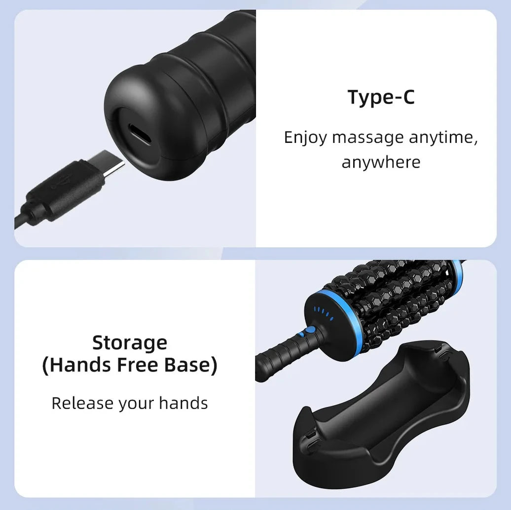 VamsLuna Electric Roller Massager – Deep Tissue Muscle Relief