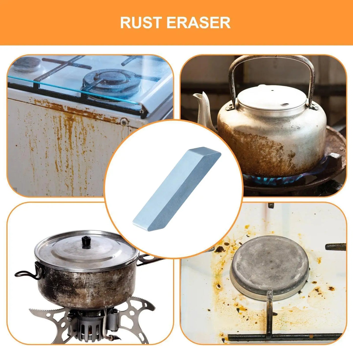 Rust Eraser Rubber Scrubber – Kitchen, Bathroom & Cast Iron