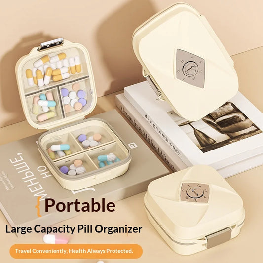 Ultimate Portable Weekly Pill Organizer Multiple Compartments Water Resistant Medicine Case for Travelers and Daily Use Storage Peaceful Pleasures Health and Wellness