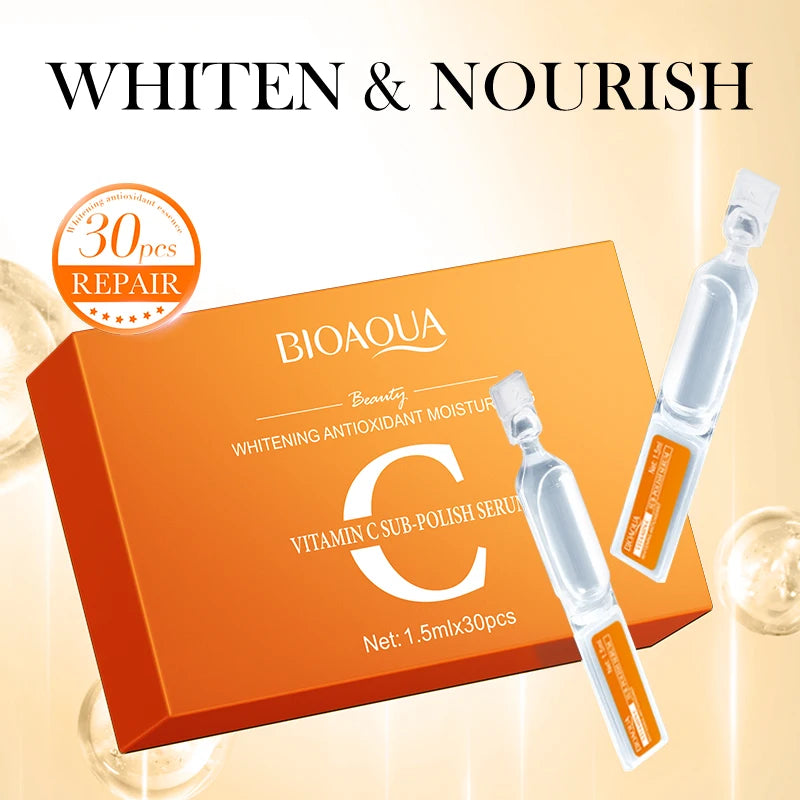 BIOAQUA Vitamin C Face Serum Set 30pcs – Anti-Aging & Brightening