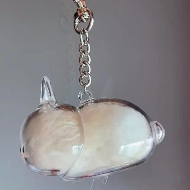 Pet Hair Keepsake Box Keychain – DIY Memorial Pendant Gift