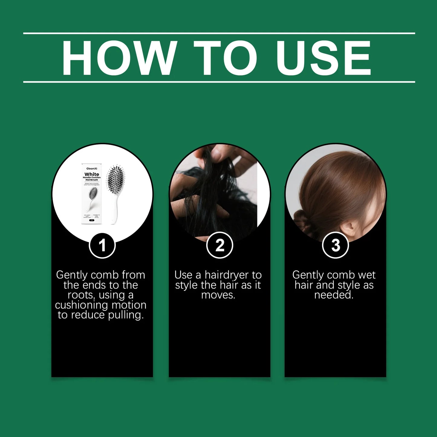 Volumizing Air Cushion Comb for Healthy Hair Care Peaceful Pleasures Health and Wellness