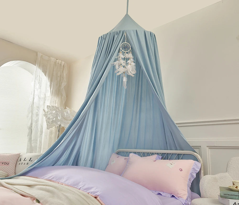 Battilo Kids Bed Canopy | Round Mosquito Net for Boys & Girls