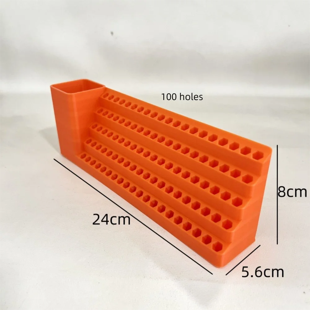 Screwdriver Bit Organizer Rack – 20/25/50/100 Hole Holder
