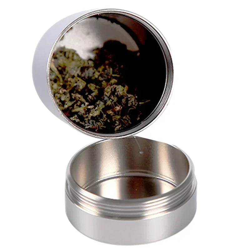 Airtight Smell Proof Aluminum Stash Jar Cute Herb Storage Container Aluminum Stash Box Pill Box 1PC Peaceful Pleasures Health and Wellness
