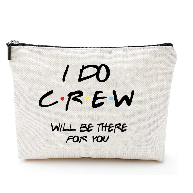 I Do Crew Bridal Makeup Bag | Bridesmaid Bachelorette Gift